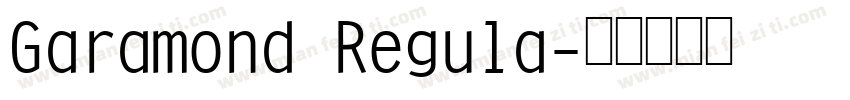 Garamond Regula字体转换